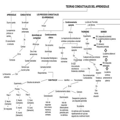 Mapa conceptual teoria conductual