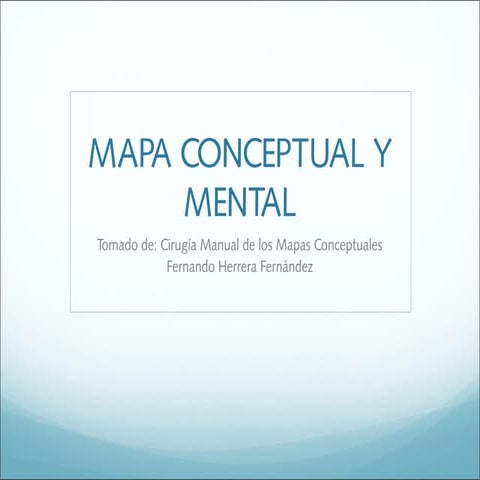 Mapa conceptual y mental