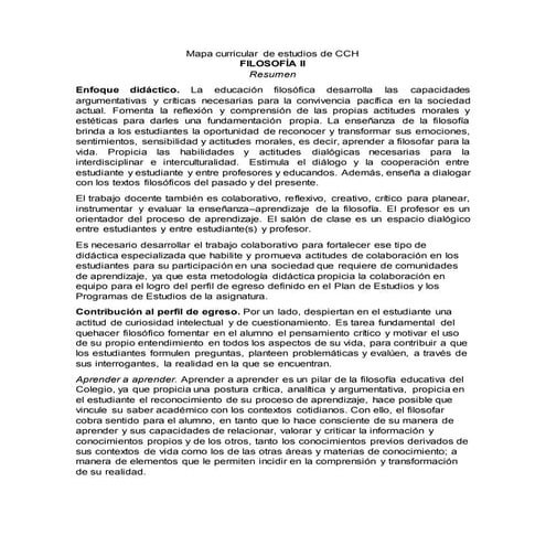 Mapa curricular del plan de estudios del cch | DOCX