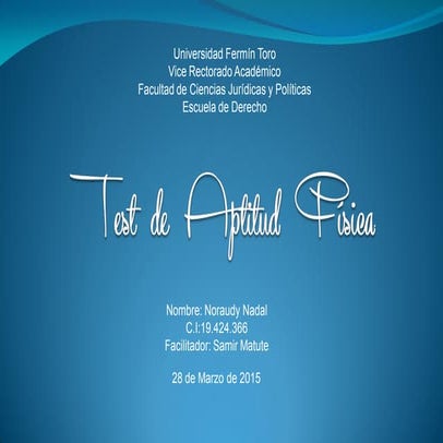 Mapa de conceptos test de aptitud física