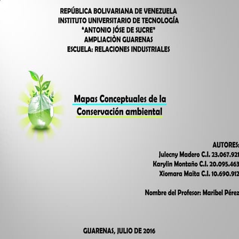 Mapa de conservacion ambiental