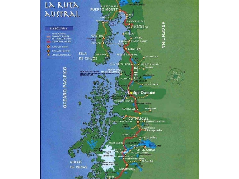 Mapa de la carretera austral