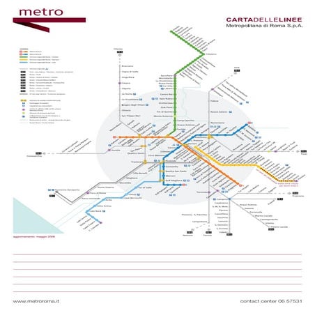 Mapa del metro de roma | PDF