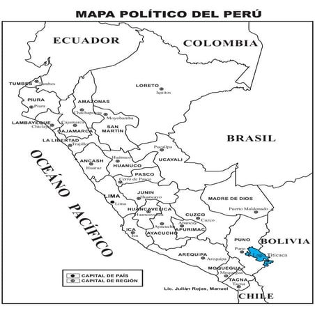 Mapa Politico del Perú
