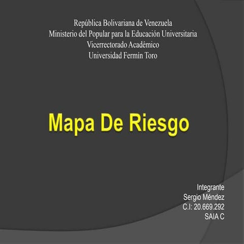Mapa de riesgo 