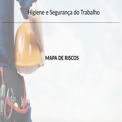 MAPA DE RISCO segurança do trabalho nr5 cipa | PPTX