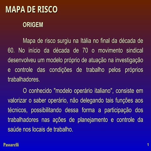 Mapa de risco | PPT