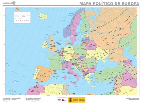 Mapa Mudo Fisico De Europa Santillana A Partir De 10 Años Mapa