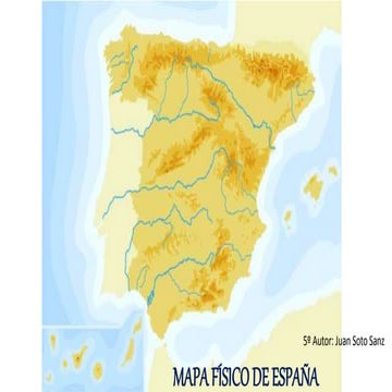Mapa físico de españa (sin rios)