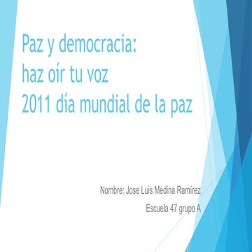 Mapa mental de paz y democracia | PPTX