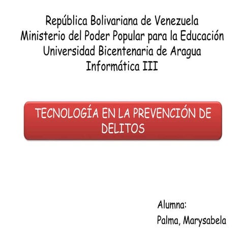 Mapa mental prevencion de delitos | PPTX