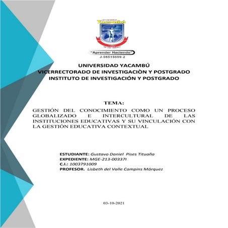 Mapa Mental - Gestión Educativa