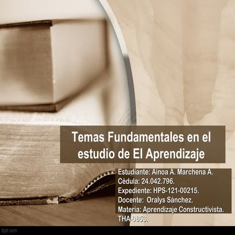Mapa mental sobre El Aprendizaje | PPT
