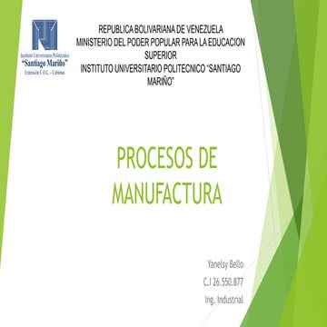Procesos de Manufacturas