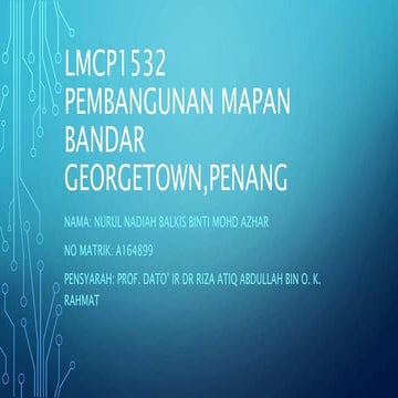Pembangunan Bandar Mapan | PPTX