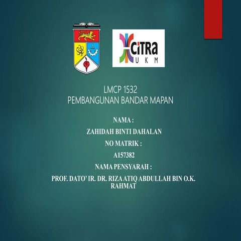 Pembangunan Mapan Kawasan Gombak, Selangor | PPTX