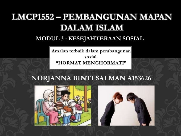 Amalan terbaik dalam pembangunan sosial : Hormat menghormati