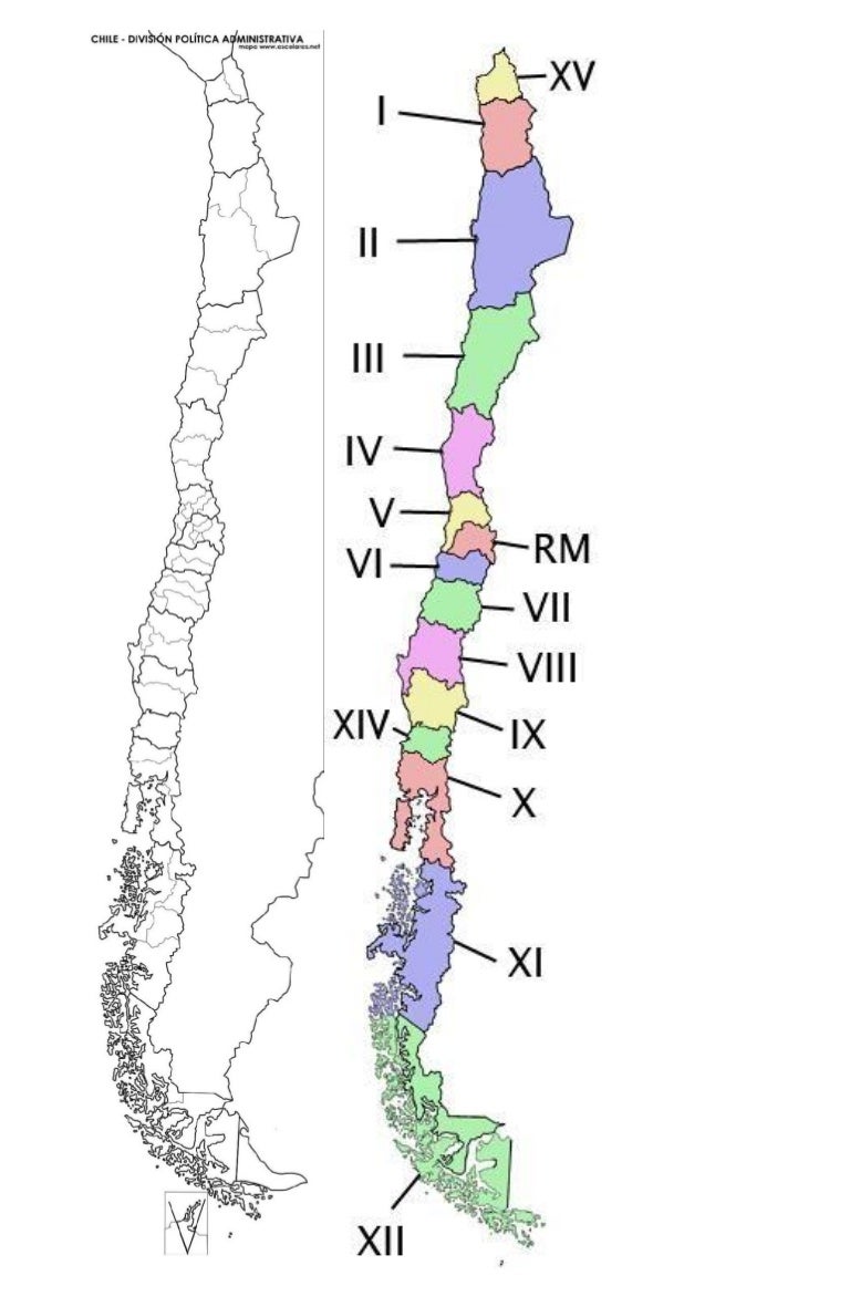 Download Mapa Regiones De Chile Actualizado 2020 PNG