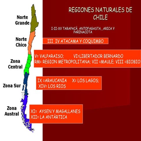 Regiones naturales de chile