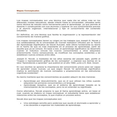 Mapas conceptuales