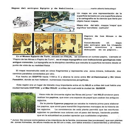  Mapas del Antiguo Egipto y de Babilonia