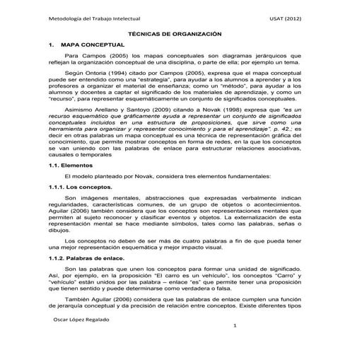 Mapa semántico y conceptual