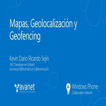 Mapas, geolocalización, geofencing en Windows Phone 8, y 8.1