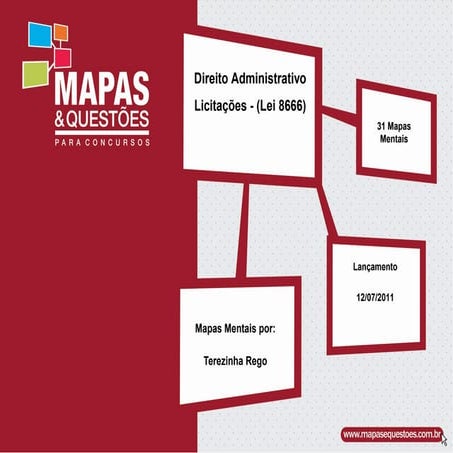 Mapas mentais lei 8.666/93