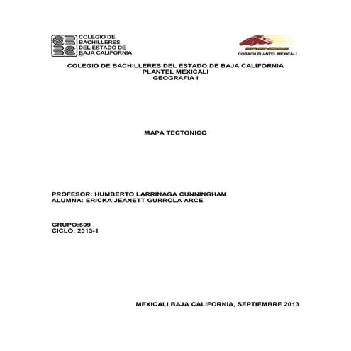 Mapa tectonico | DOC