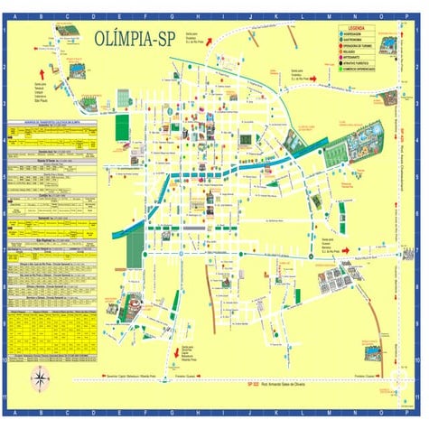 Mapa turistico olimpia5 | PDF