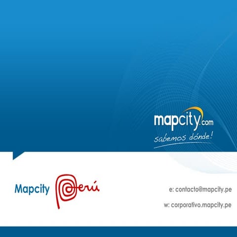 Mapcity Geobusiness - Sabemos dónde