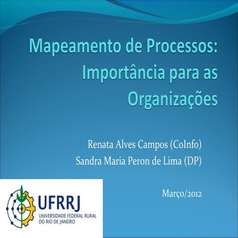 Mapeamento processos