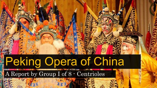 [K-12] MAPEH 8 - Peking Opera of China