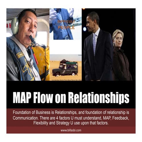 Map flow on interpersonal relationships