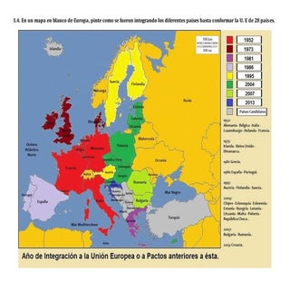 Mapa Países de la Unión Europea