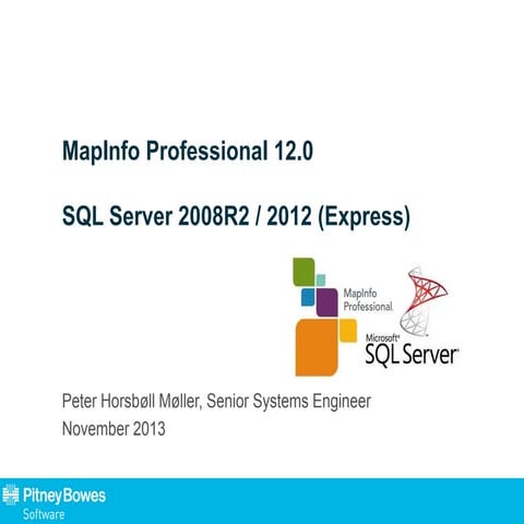 MapInfo Pro og SQL Server - Uden opgaver