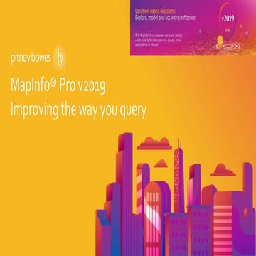MapInfo Pro v2019: Improving the Way You Query