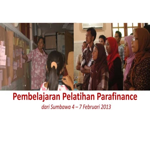 Maping teknik fasilitasi & materi parafinance