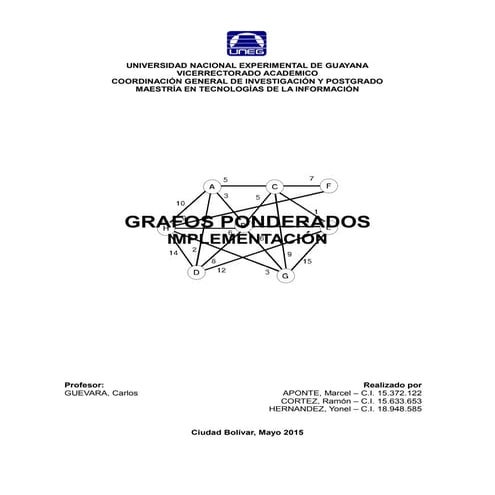 Grafos Ponderados