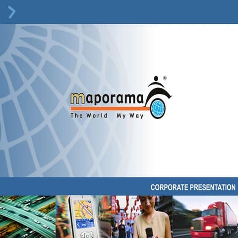 Maporama Intl. Corporate presentation