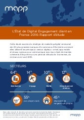 Infographie Mapp : état de digital engagement client en France 2016