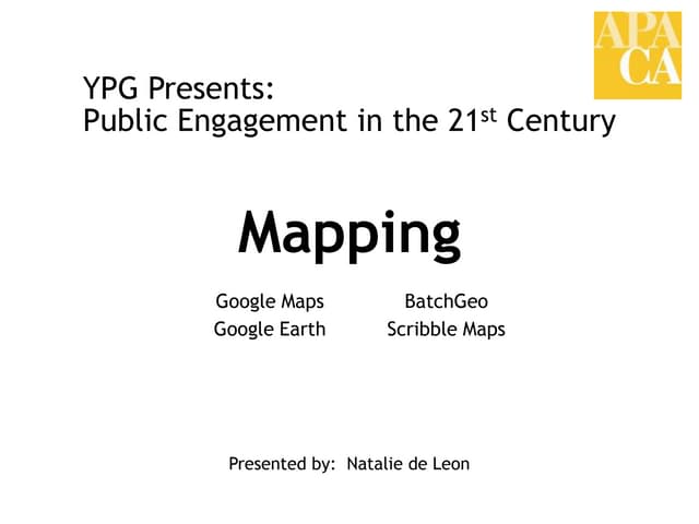 Mapping