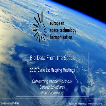 Mapping presentation THAG big data from space