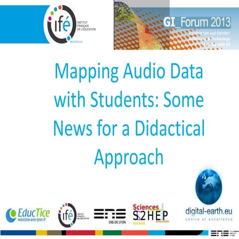 Mapping audio data with students