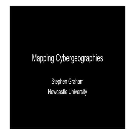 Mapping Cybergeographies