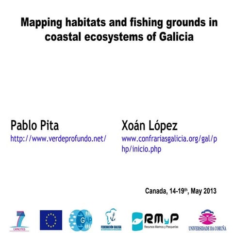 Mapping habitats and fishing grounds in coastal ecosystems of galicia