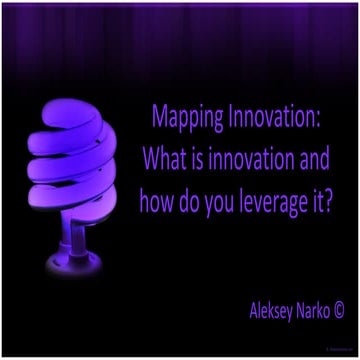 Mapping innovation