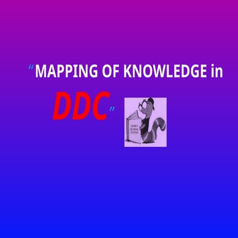 Mapping of Knowledge in Dewey Decimal PP