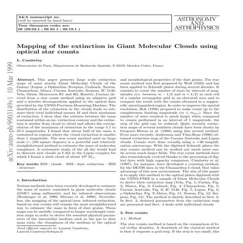 Mapping of the_extinction_in_giant_molecular_clouds_using_optical_star_counts