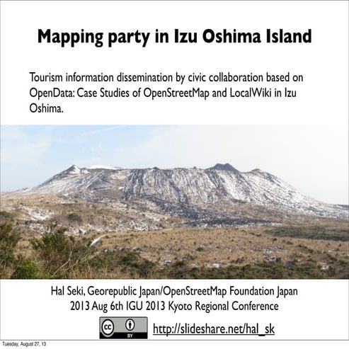 Mapping party in izuoshima island
